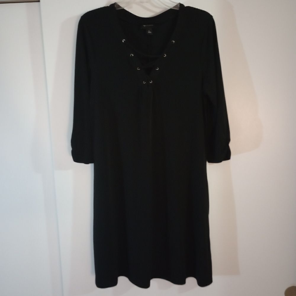 🆕👗 AB Studios Criss Cross Black Dress
